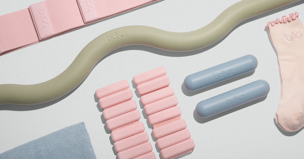 Bala products flat lay